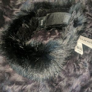 Black Rabbit fur Scarf/Band